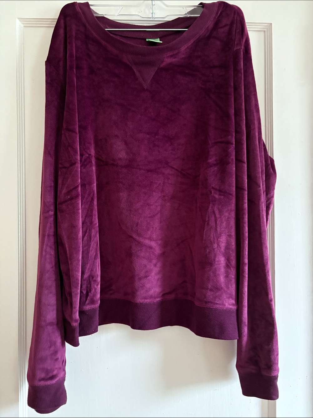 Honeydew Plush Crewneck top and bottom set - Plum